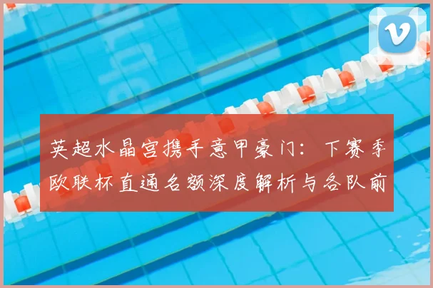 英超水晶宫携手意甲豪门：下赛季欧联杯直通名额深度解析与各队前景展望